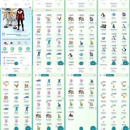 Conta Pokémon Go Nível 54 Mystic