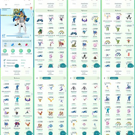 Conta Pokémon Go Nível 67 Mystic