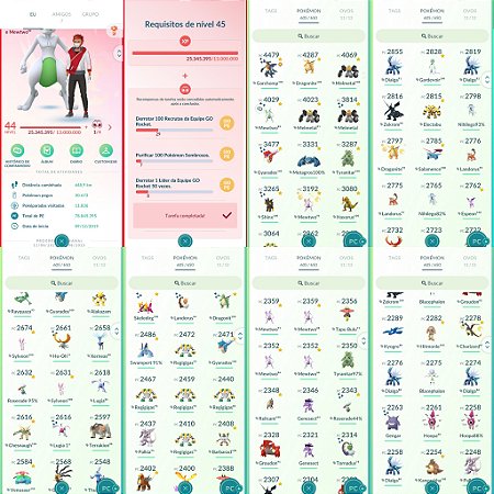Conta Pokémon Go Nível 44 Valor Com Masterball