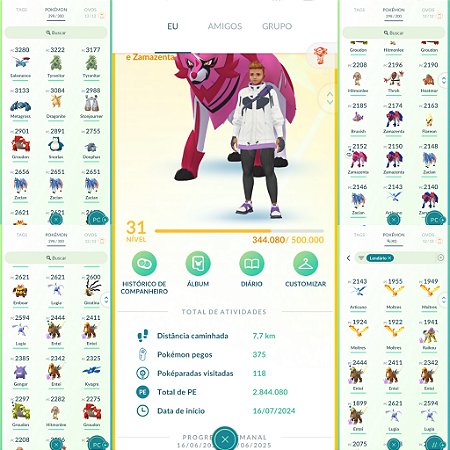 Conta Pokémon Go Nível 31 Instinct