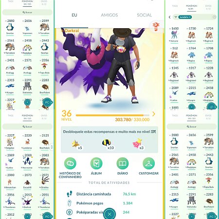 Conta Pokémon Go Nível 36 Instinct