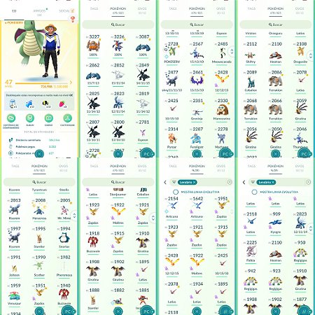 Conta Pokémon Go Nível 47 Instinct