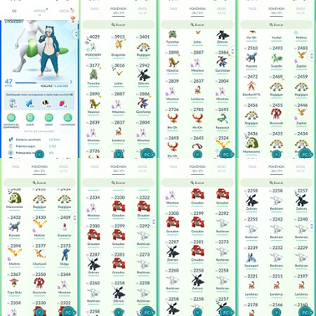 Conta Pokémon Go Nível 47 Mystic