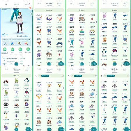 Conta Pokémon Go Nível 60 Mystic