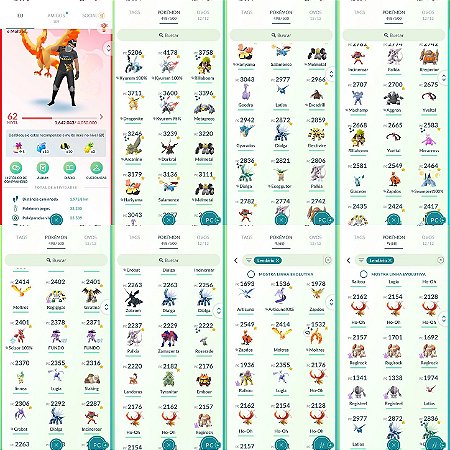 Conta Pokémon Go Nível 62 Valor
