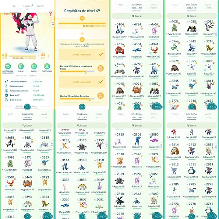 Conta Pokémon Go Nível 48 Instinct