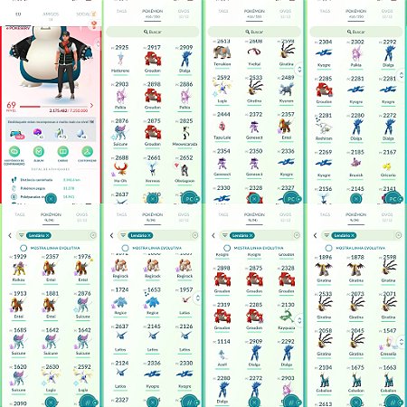 Conta Pokémon Go Nível 69 Valor