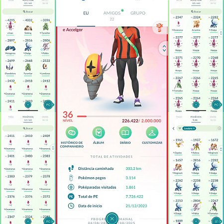 Conta Pokémon Go Nível 36 Valor