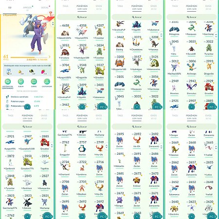 Conta Pokémon Go Nível 61 Instinct