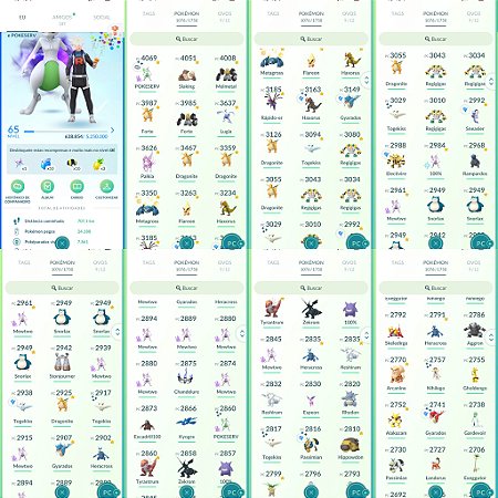 Conta Pokémon Go Nível 65 Mystic Com Duas Masterball