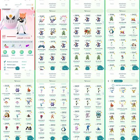 Conta Pokémon Go Nível 64 Valor