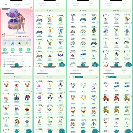 Conta Pokémon Go Nível 65 Valor