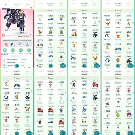 Conta Pokémon Go Nível 59 Valor