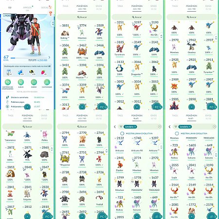Conta Pokémon Go Nível 67 Mystic Com 86 Milhões de Poeira Estelar