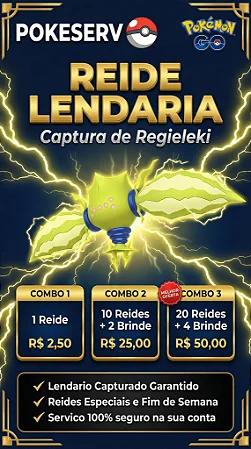 Reide Lendária: Captura de Regieleki | Pokeserv