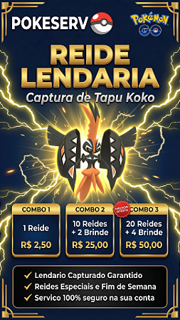 Reide Lendária: Captura do Tapu Koko | Pokeserv