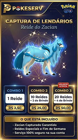 Reide Lendária: Captura de Zacian | Pokeserv