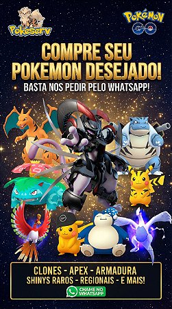 Compre Seu Pokémon Desejado - Clones, Apex, Armadura, Shinys Raros e Mais!