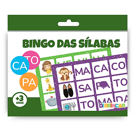 Jogo Educativo Bingo Silabas