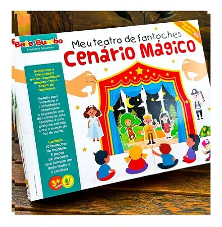 MEU TEATRO DE FANTOCHE CENARIO MAGICO