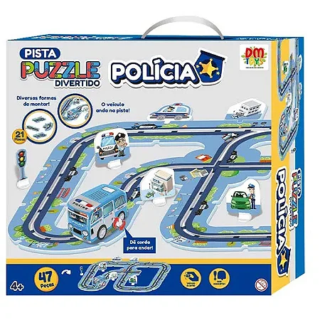 Pista Puzzle Divertido Polícia
