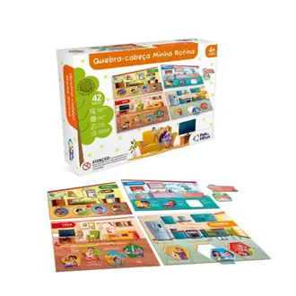 Quebra-Cabeça Minha Rotina da Pais & Filhos