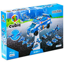 Cubic 25 em 1 - Carro de Operação Policial - 569 peças
