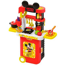 Maleta de Viagem Mickey Cozinha com Acessórios – 3 em 1