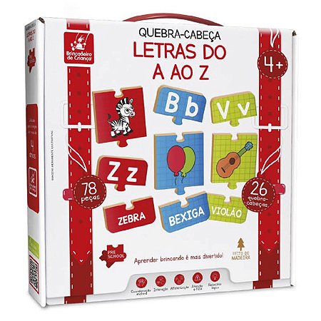 Quebra-Cabeça Letras do A ao Z