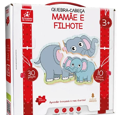Quebra-cabeça  “Mamãe e Filhote”