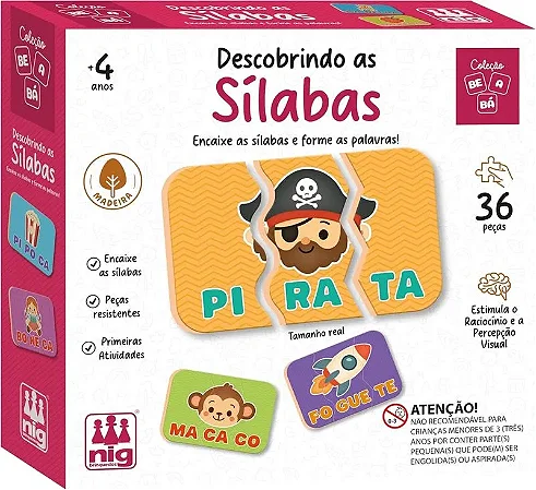 Descobrindo as Sílabas - 36 PÇS