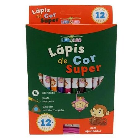 Lápis de cor, 12 Cores JUMBO Triangular - Acrilex