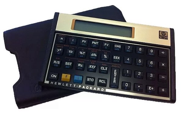Calculadora Hp 12c Dourada Gold Original C/manual Português