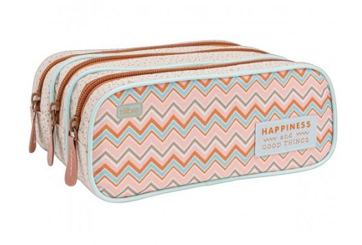 Estojo escolar Triplo Sunshine - Tilibra