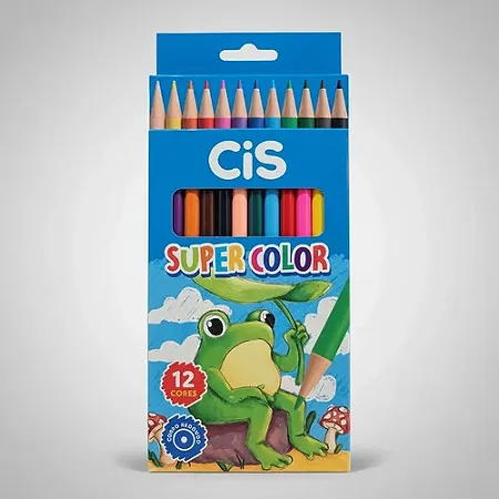 Lápis de cor, 12 cores - CIS