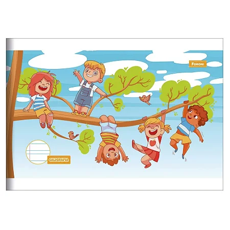 Caderno CALIGRAFIA 1/4, 40 folhas - FORONI