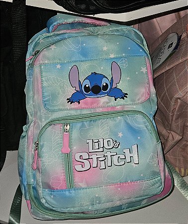 MOCHILA STITCH  VERDE PASTEL