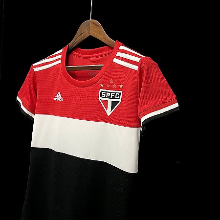 Camisa São Paulo III 21/22 s/n° Torcedor Adidas Masculina - Vermelho+Preto  - https://www.importselite.com.br/