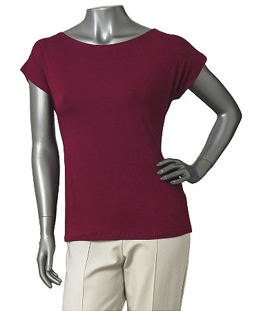 BLUSA BÁSICA GUINÉ VINHO SEM MANGAS