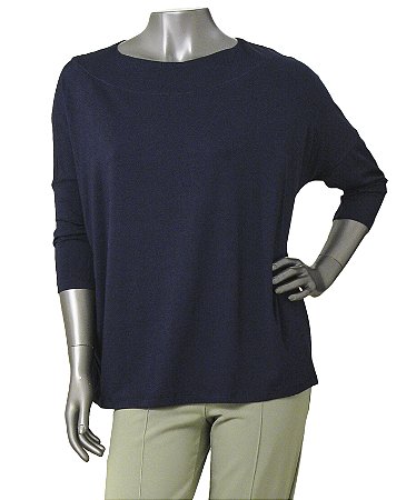 BLUSA AMPLA MARINHO
