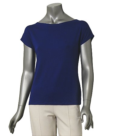 BLUSA BÁSICA GUINÉ AZUL NOTURNO SEM MANGAS