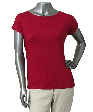 BLUSA BÁSICA GUINÉ VERMELHA SEM MANGAS