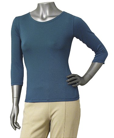 BLUSA BÁSICA GUINÉ ÔNIX MANGAS 3/4