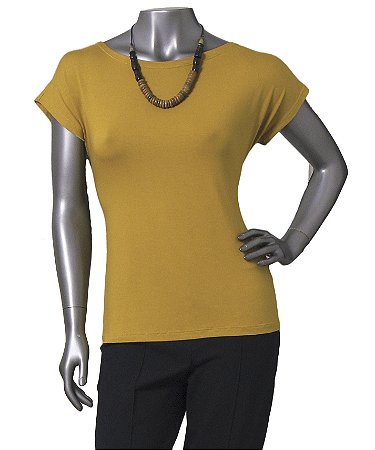 BLUSA BÁSICA GUINÉ ARGILA SEM MANGAS