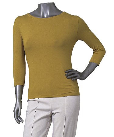BLUSA BÁSICA GUINÉ ARGILA MANGAS 3/4