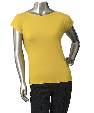BLUSA BÁSICA GUINÉ AMARELA SEM MANGAS
