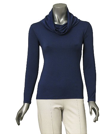 BLUSA COM GOLONA MARINHO