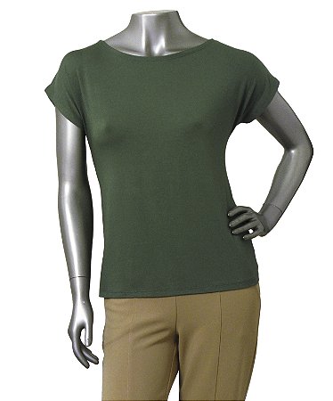 BLUSA BÁSICA GUINÉ VERDE SEM MANGAS