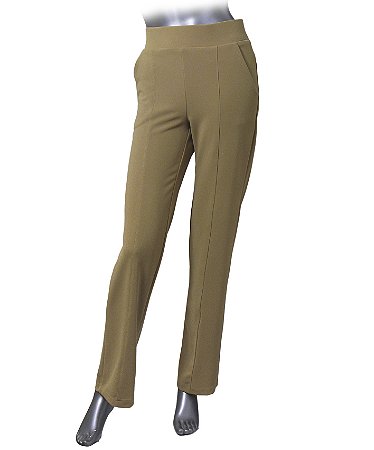 CALÇA EM CREPE CAQUI ÉRICA