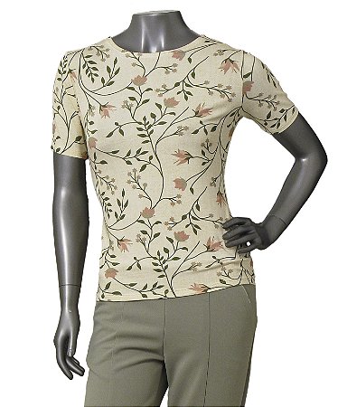 T-SHIRT COM ESTAMPA FLORAL